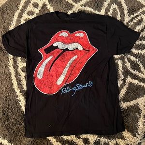 black rolling stones t-shirt, men’s, size: large